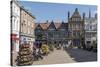 The Square, Shrewsbury, Shropshire, England, United Kingdom-Rolf Richardson-Stretched Canvas