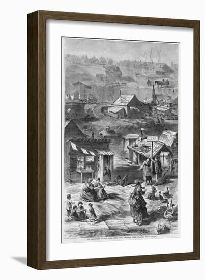 The Squatters of New York, Scene Near Central Park-null-Framed Giclee Print