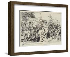 The Squire's Birthday-Frederick Barnard-Framed Giclee Print