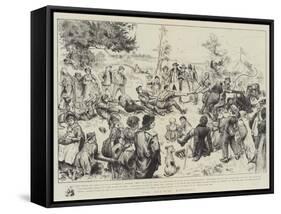 The Squire's Birthday-Frederick Barnard-Framed Stretched Canvas