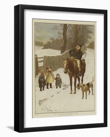 The Squire's Christmas Box-John Charles Dollman-Framed Giclee Print