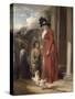 The Squire's Door, c.1790-George Morland-Stretched Canvas