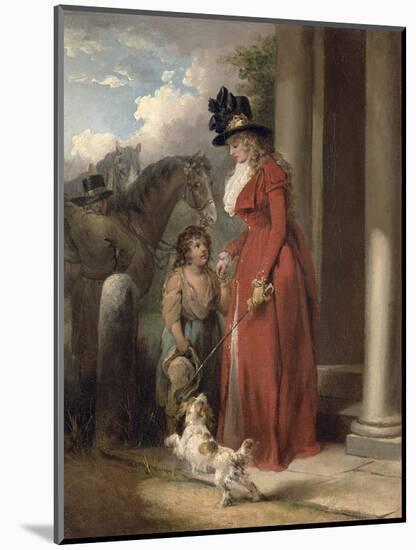 The Squire's Door, c.1790-George Morland-Mounted Premium Giclee Print