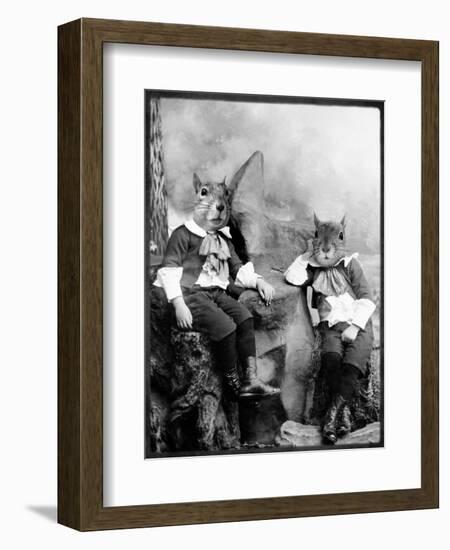 The Squirrelton Twins-Grand Ole Bestiary-Framed Art Print