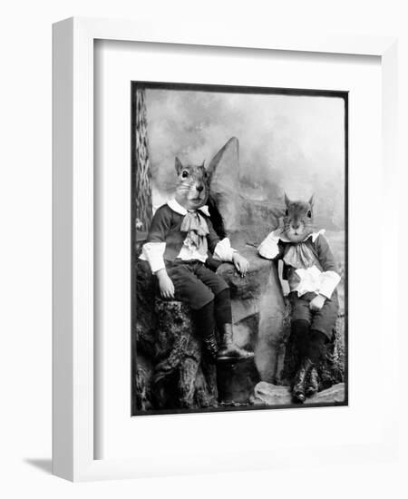 The Squirrelton Twins-Grand Ole Bestiary-Framed Art Print