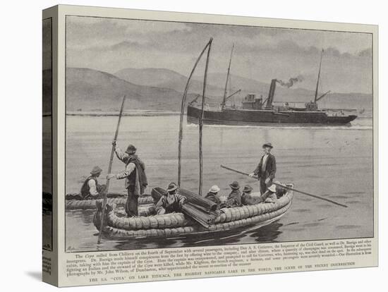 The Ss Coya on Lake Titicaca-null-Stretched Canvas