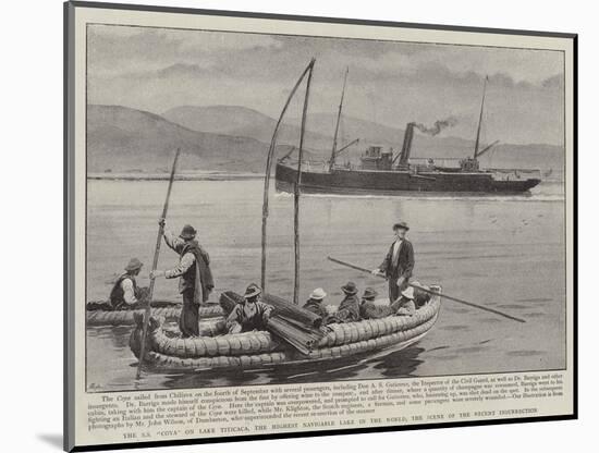 The Ss Coya on Lake Titicaca-null-Mounted Giclee Print