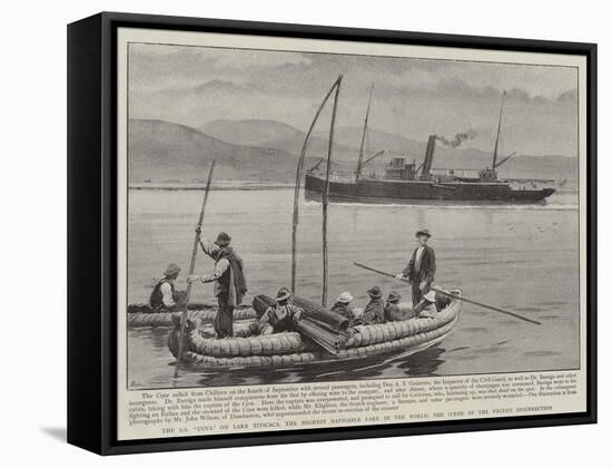 The Ss Coya on Lake Titicaca-null-Framed Stretched Canvas