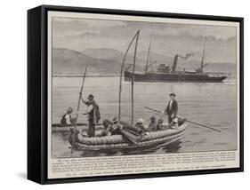 The Ss Coya on Lake Titicaca-null-Framed Stretched Canvas