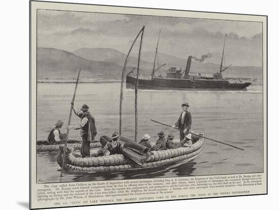 The Ss Coya on Lake Titicaca-null-Mounted Giclee Print