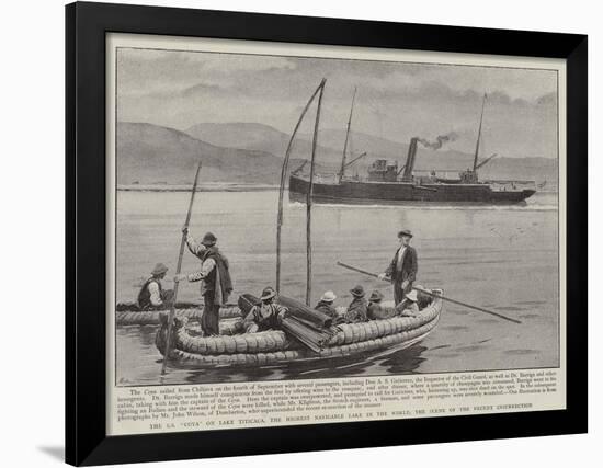 The Ss Coya on Lake Titicaca-null-Framed Giclee Print