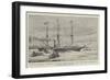 The Ss Falcon Leaving St John'S, Newfoundland, with the Peary Expedition to the Arctic Regions-Charles William Wyllie-Framed Giclee Print