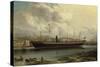 The SS 'Great Britain' leaving Cumberland Basin on her Maiden Voyage, 23rd January, 1845-Joseph Walter-Stretched Canvas