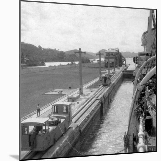 The Ss 'Orbita, Panama Canal, Early 20th Century-J Dearden Holmes-Mounted Photographic Print