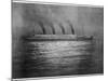 The Ss Titanic Seen at Night Whilst Visiting Cherbourg on the Evening of 10th April 1912-null-Mounted Photographic Print