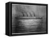 The Ss Titanic Seen at Night Whilst Visiting Cherbourg on the Evening of 10th April 1912-null-Framed Stretched Canvas