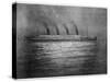 The Ss Titanic Seen at Night Whilst Visiting Cherbourg on the Evening of 10th April 1912-null-Stretched Canvas