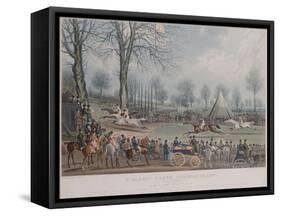 The St. Albans Grand Steeple Chase, March 8th 1832, the Winning Post, 1838-John Corbet Anderson-Framed Stretched Canvas