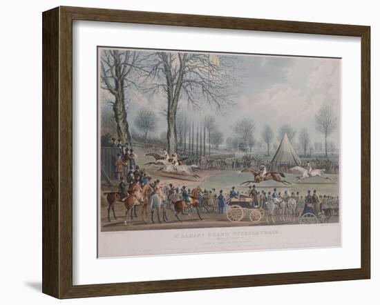 The St. Albans Grand Steeple Chase, March 8th 1832, the Winning Post, 1838-John Corbet Anderson-Framed Giclee Print
