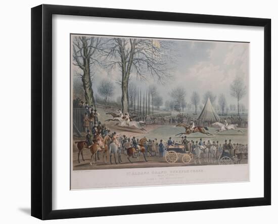 The St. Albans Grand Steeple Chase, March 8th 1832, the Winning Post, 1838-John Corbet Anderson-Framed Giclee Print