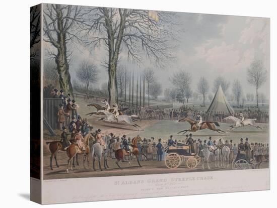 The St. Albans Grand Steeple Chase, March 8th 1832, the Winning Post, 1838-John Corbet Anderson-Stretched Canvas