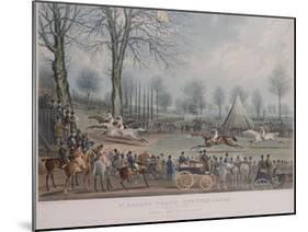 The St. Albans Grand Steeple Chase, March 8th 1832, the Winning Post, 1838-John Corbet Anderson-Mounted Giclee Print