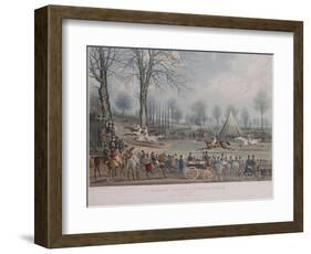 The St. Albans Grand Steeple Chase, March 8th 1832, the Winning Post, 1838-John Corbet Anderson-Framed Giclee Print