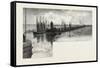 The St. Clair Canal , Canada, Nineteenth Century-null-Framed Stretched Canvas