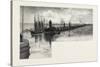 The St. Clair Canal , Canada, Nineteenth Century-null-Stretched Canvas