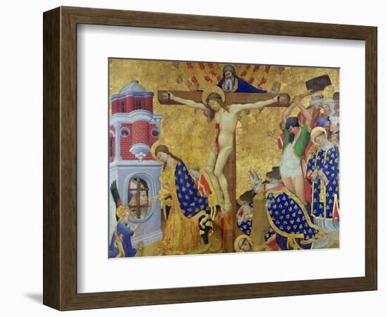 The St. Denis Altarpiece, Completed in 1416 for the Church of the Chartreuse of Champnol-Henri Bellechose-Framed Giclee Print