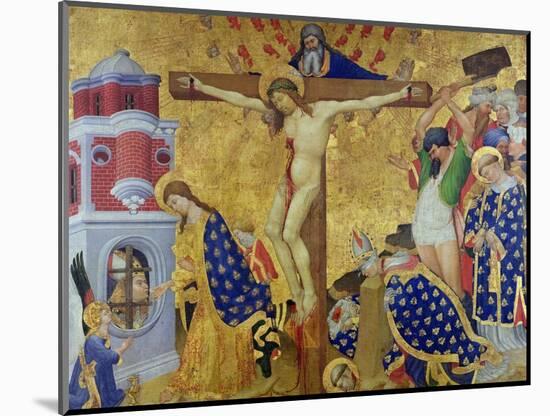 The St. Denis Altarpiece, Completed in 1416 for the Church of the Chartreuse of Champnol-Henri Bellechose-Mounted Giclee Print