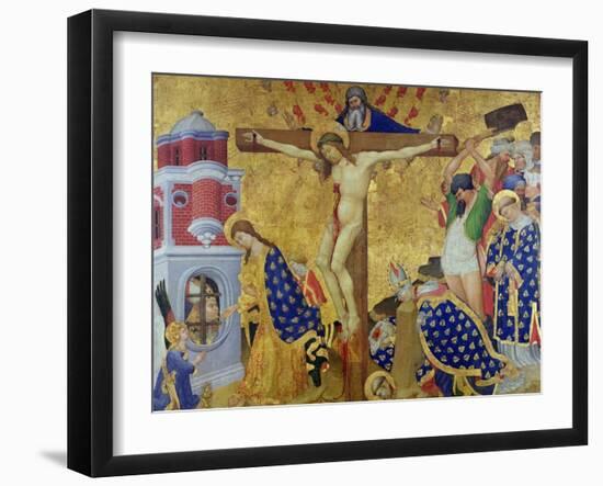 The St. Denis Altarpiece, Completed in 1416 for the Church of the Chartreuse of Champnol-Henri Bellechose-Framed Giclee Print