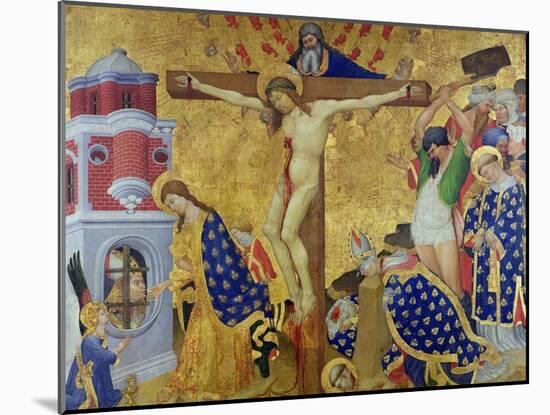 The St. Denis Altarpiece, Completed in 1416 for the Church of the Chartreuse of Champnol-Henri Bellechose-Mounted Giclee Print