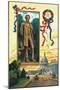 The St. Gaudens Statue and the Capitol-C. Chapman-Mounted Art Print