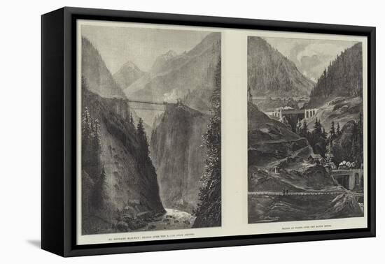 The St Gothard Railway Tunnel-null-Framed Stretched Canvas