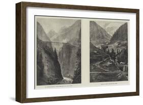 The St Gothard Railway Tunnel-null-Framed Giclee Print