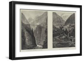 The St Gothard Railway Tunnel-null-Framed Giclee Print