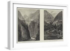 The St Gothard Railway Tunnel-null-Framed Giclee Print