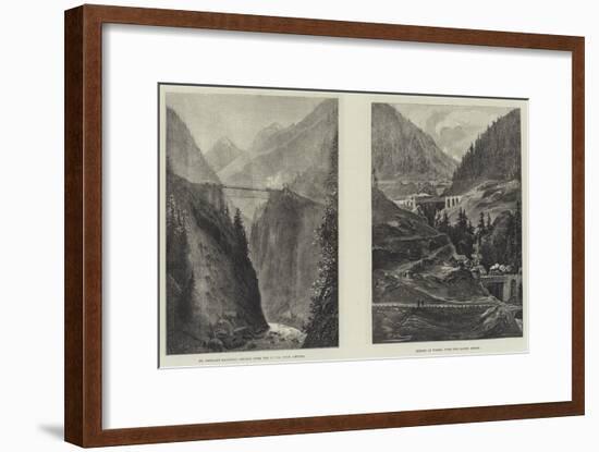 The St Gothard Railway Tunnel-null-Framed Giclee Print