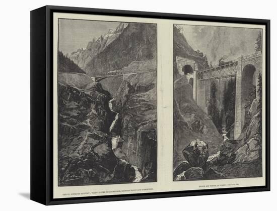 The St Gothard Railway-null-Framed Stretched Canvas