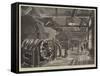 The St Gothard Tunnel, Air-Compressing Machinery at Airolo-null-Framed Stretched Canvas
