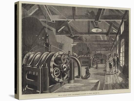 The St Gothard Tunnel, Air-Compressing Machinery at Airolo-null-Stretched Canvas