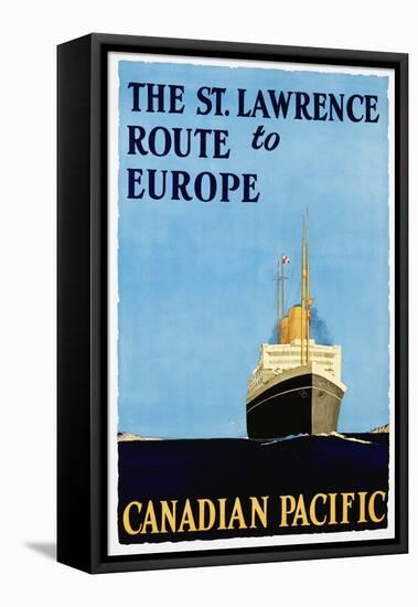 The St. Lawrence Route to Europe Poster-null-Framed Stretched Canvas