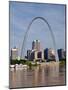 The St Louis Arch from the Mississippi River, Missouri, USA-Joe Restuccia III-Mounted Photographic Print