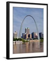 The St Louis Arch from the Mississippi River, Missouri, USA-Joe Restuccia III-Framed Photographic Print