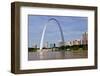 The St Louis Arch from the Mississippi River, Missouri, USA-Joe Restuccia III-Framed Photographic Print