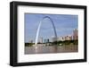 The St Louis Arch from the Mississippi River, Missouri, USA-Joe Restuccia III-Framed Photographic Print