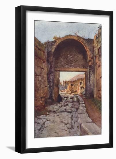 The Stabian Gate, Pompeii-Alberto Pisa-Framed Art Print