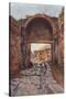 The Stabian Gate, Pompeii-Alberto Pisa-Stretched Canvas