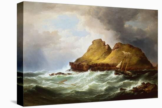 The Stacks off The Giants Causeway-Samuel Walters-Stretched Canvas